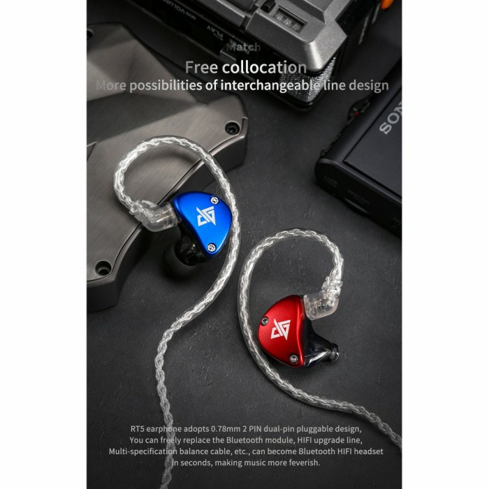 AUGLAMOUR RT5 Titanium Coated Diaphragm Dynamic Wired Earphone