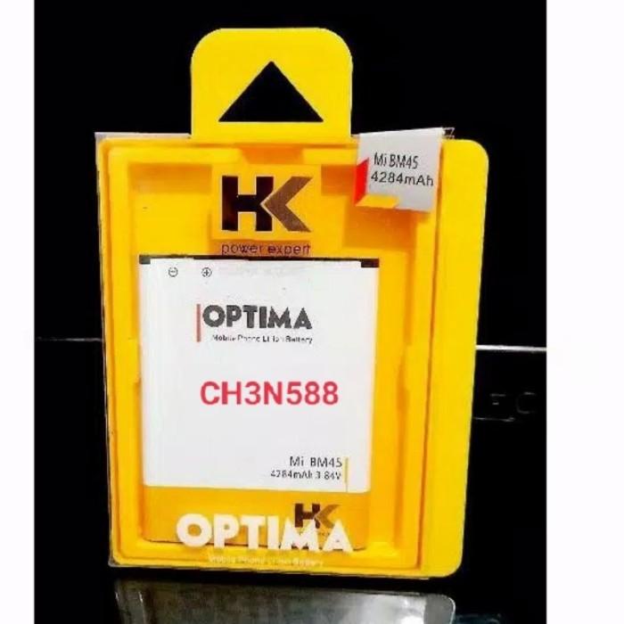 ORIGINAL HK BATERAI REDMI NOTE 2 BM45 DOUBLE POWER OPTIMA BM 45