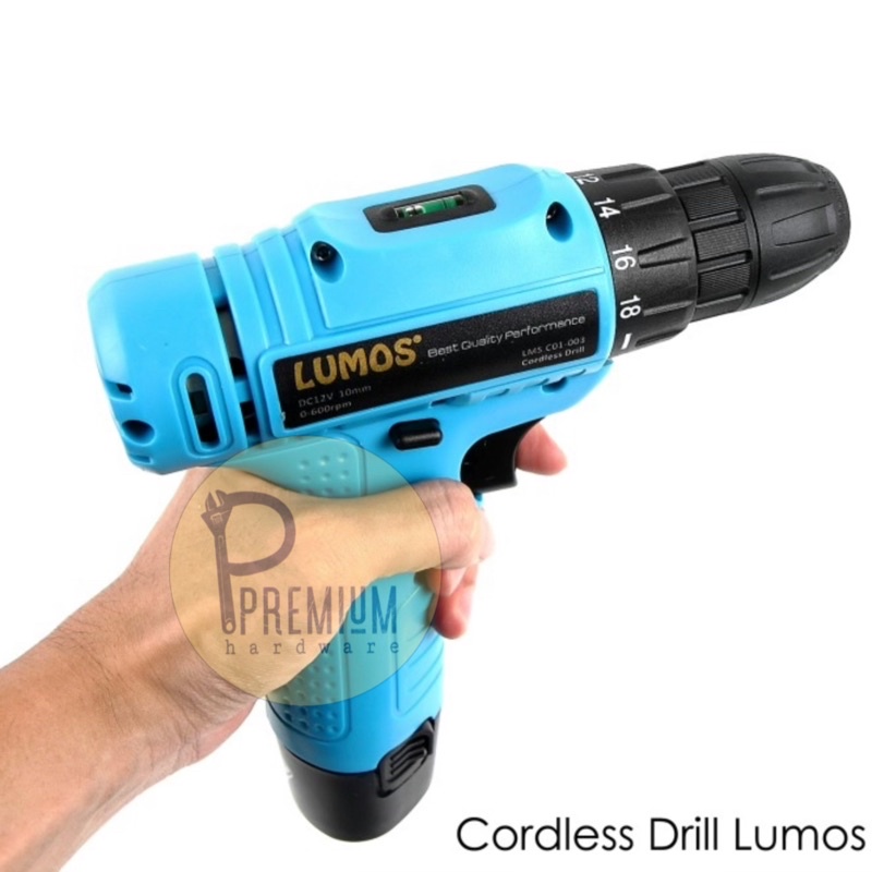 TERMURAH MESIN BOR BATERAI 12V / CORDLESS DRILL LUMOS 12VOLT