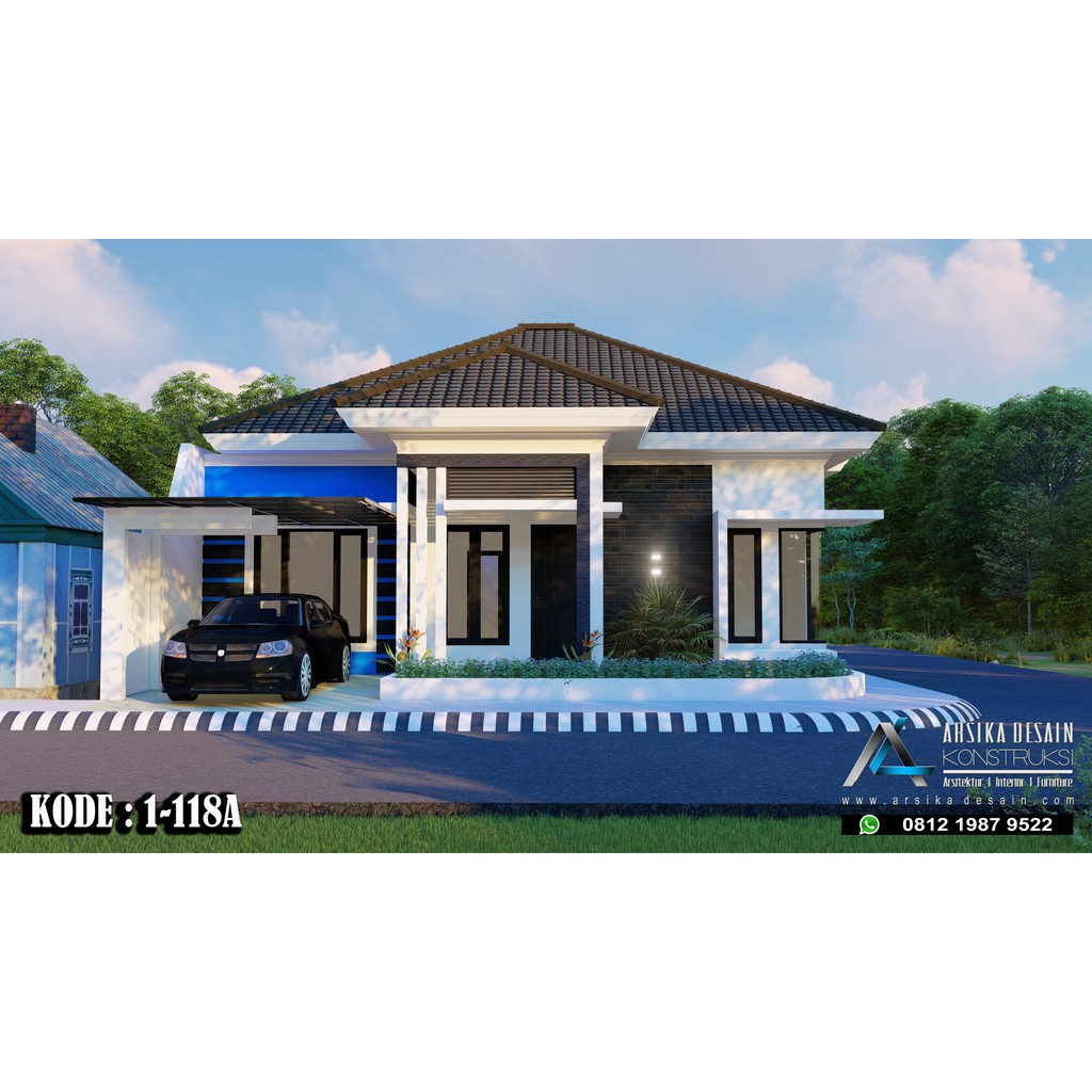 Jual DESAIN RUMAH UK 11 X 15 M Kode 1 118A ARSIKA DESAIN Indonesia Shopee Indonesia
