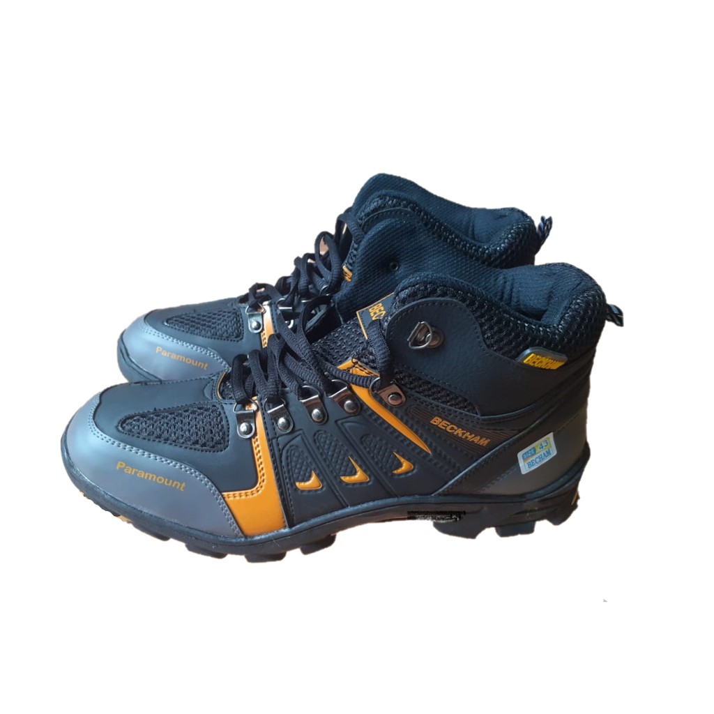 BECKHAM Paramount Shoes Hight Cut Sepatu Hiking Pria Grey Series With Stripe