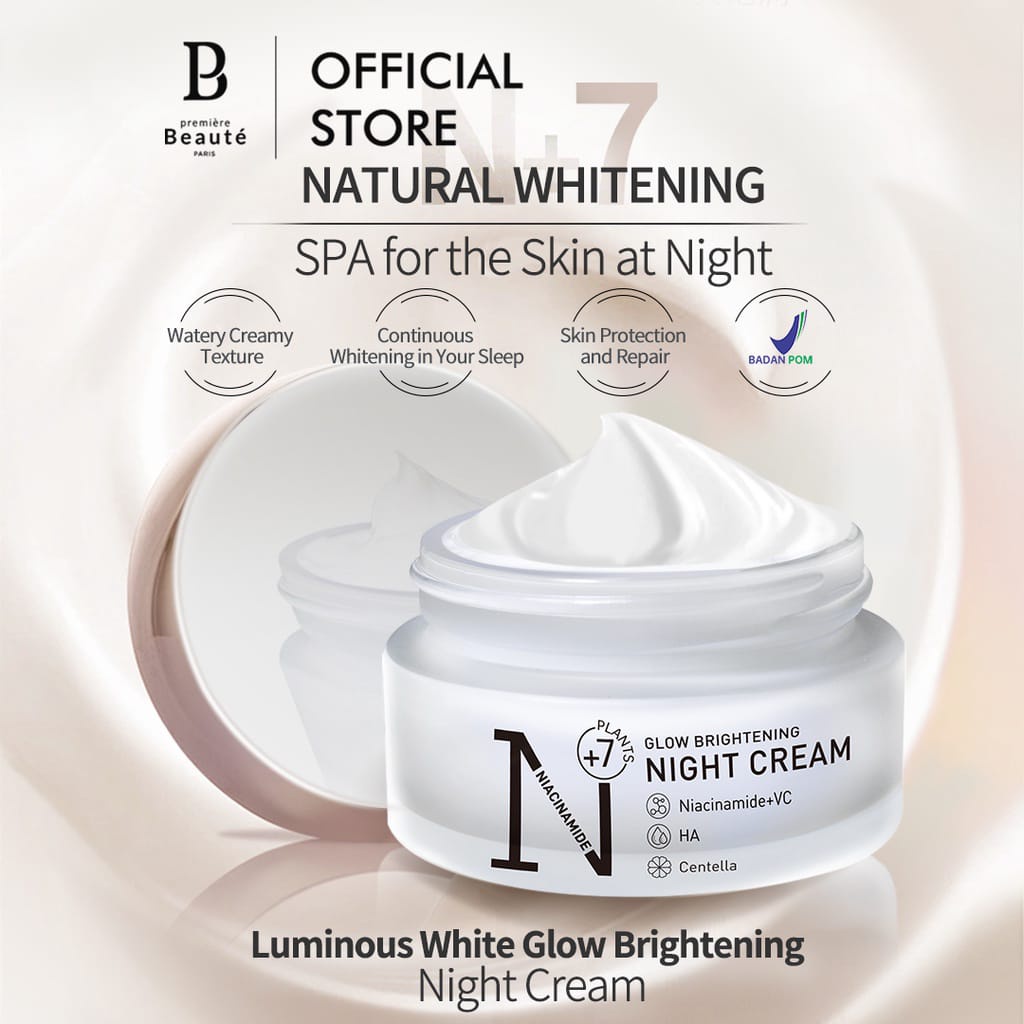 Premiere Beaute Luminous White Glow Brightening Night Cream 30gr