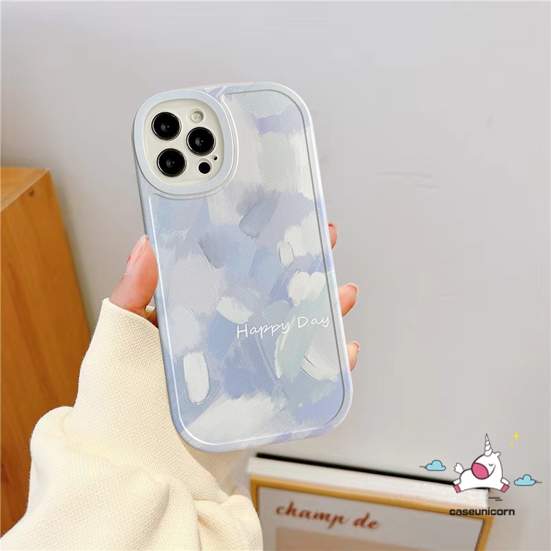 Casing Kreatif Sederhana Redmi Note9 10 11 Pro 11s 10s 8 9s 9pro 10pro POCO F4 X3 Pro X3 NFC M3 Redmi 12c A1 10 9C 10C 9A 9T 9 9C K40S Ins Tinta Lukisan Perlindungan Lensa TPU Lembut Sarung