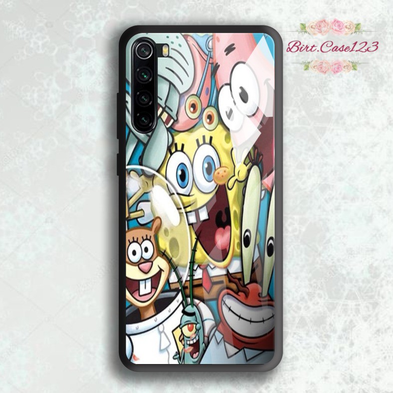 back case glass SPONGEBOB Vivo Y91 Y17 Y12 Y15 Y93 Y95 Y81 Y83 Y71 Y53 Y20 Y30 Y50 V17 Y11 BC5295