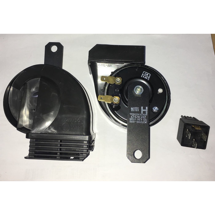 Klakson Denso Keong Waterproof + Relay Hella (61107 + 04242)