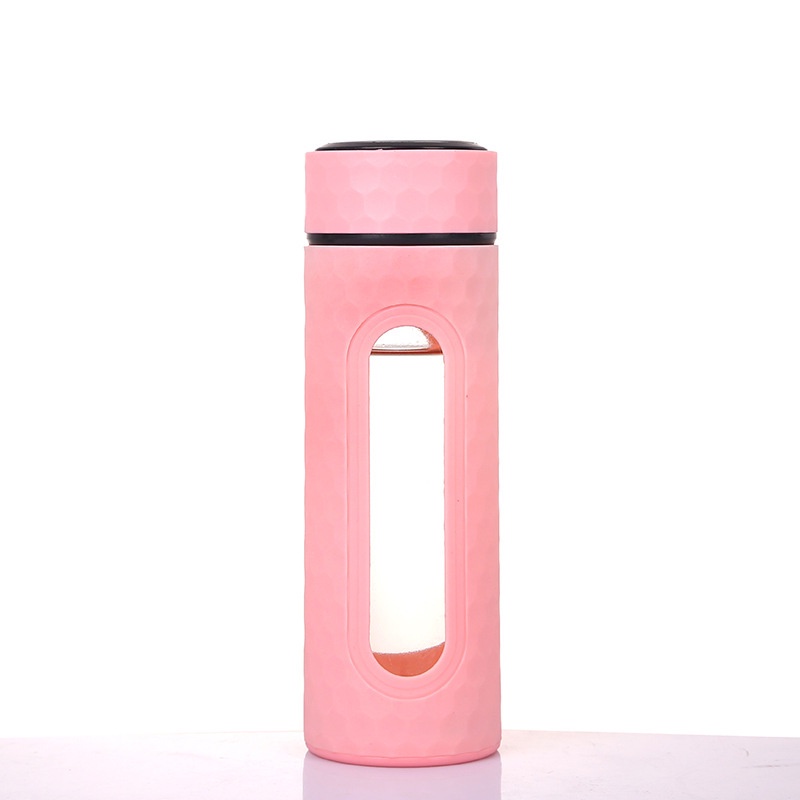 Botol Minum Kaca 450 ml Motif Sarang Lebah/ Botol Minum Unik-5