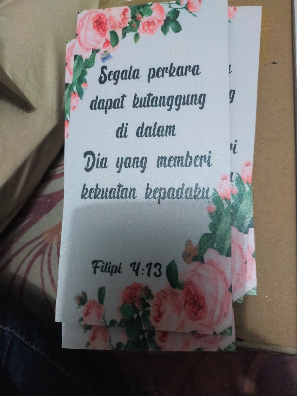 Hiasandinding/rohani/kristen/katolik/bibleverse/posterkayu/dekorasi/pajangan