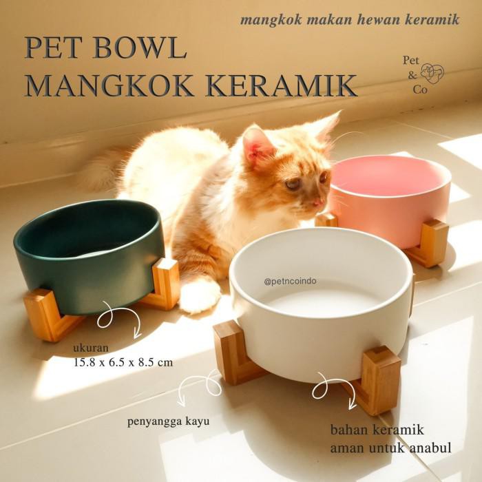 Frede Pet u0026 Co Tempat Piring Makan Keramik Hewan Mangkok Keramik 