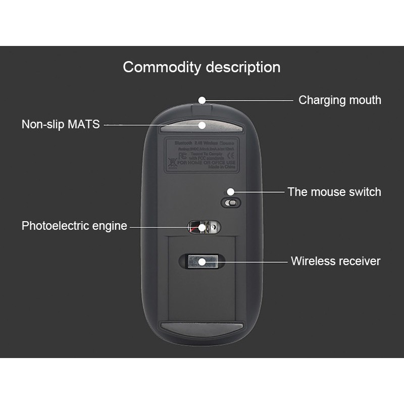 BUBM Wireless Optical Mouse 2.4G - WXSB (ORIGINAL) - Black