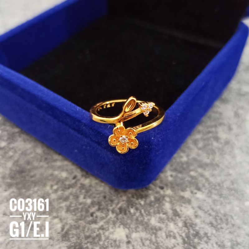 Cincin Yaxiya Bunga Gold C03161