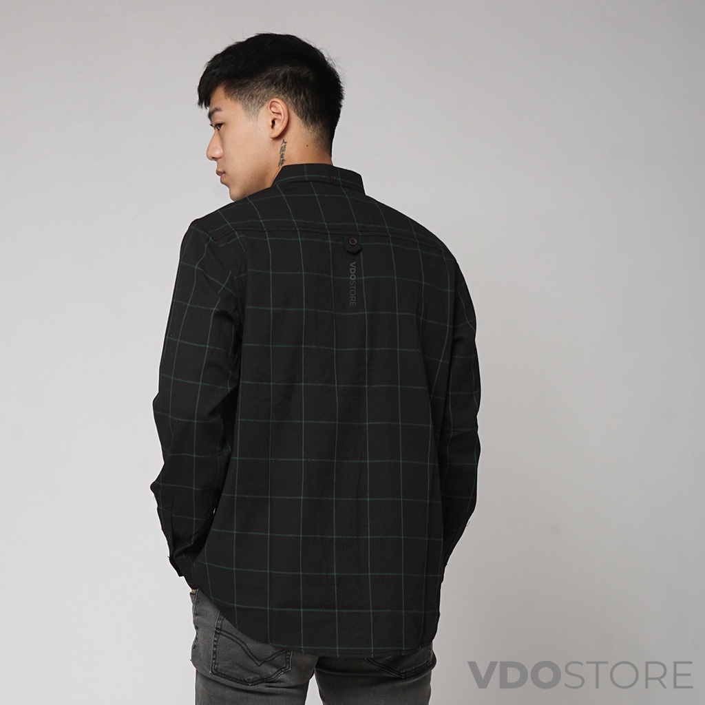 KEMEJA FLANEL PRIA 05 BLACK YAGGER - M L XL - KEMEJA LENGAN PANJANG VDOSTORE DEWASA BAJU FLANNEL TANGAN PANJANG HITAM NAVY ABU MOTIF KEMEJA COWOK MURAH DEWASA SANTAI TEBAL KUALITAS IMPORT BAJU CATUR PANEL FANEL