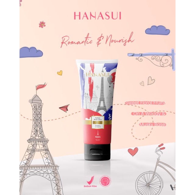 HANASUI Perfume Body Lotion Paris