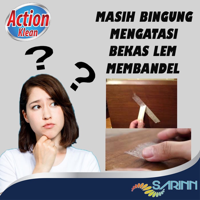 Pembersih bekas lem Penghilang bekas Lakban Action Klean Multi Cleaner Serbaguna