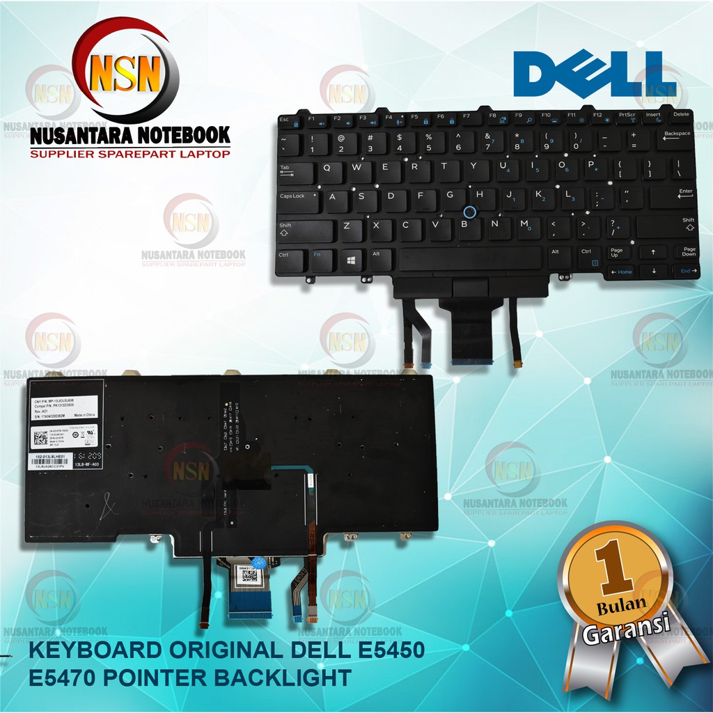 Keyboard Original Laptop Dell E5450 E5470 E7450 E7470 Pointer BackLight