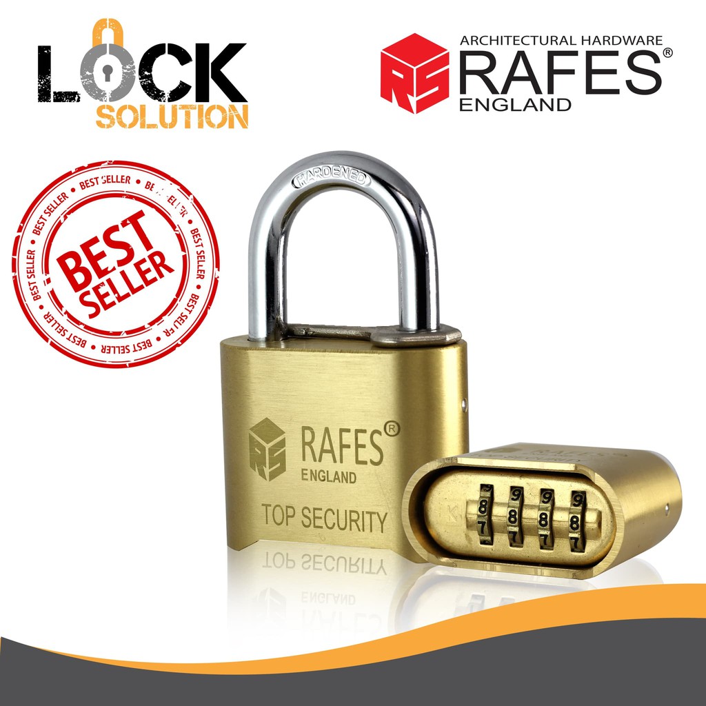 Gembok Kombinasi RAFES ENGLAND Anti Karat (GKC 2155)