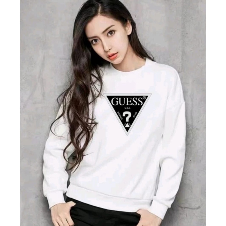 BISA COD~BAJU TRENDY GUESSTT GIRL TERBARU-KAOS DISTRO WANITA KEREN LENGAN PANJANG MASA KINI-BAJU CEWEK LENGAN PANJANG TERLARIS