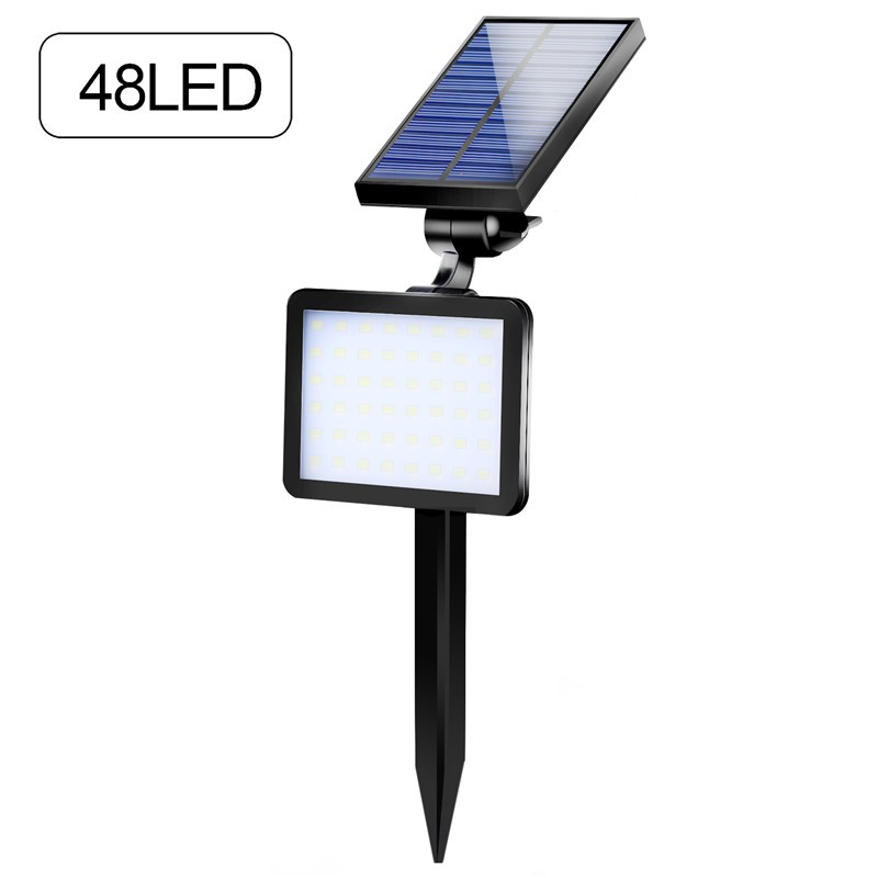 Goodland Lampu Taman Super Bright Solar Panel 48 LED 6000-6500K - TS-G0202 - Black