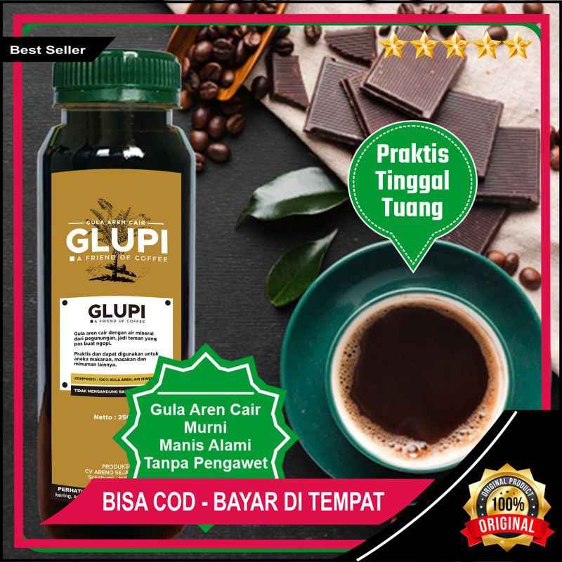 

DAVEGA STORE - GULA AREN MURNI CAIR | PALM SUGAR SYRUP UNTUK ES CINCAU | GLUPI