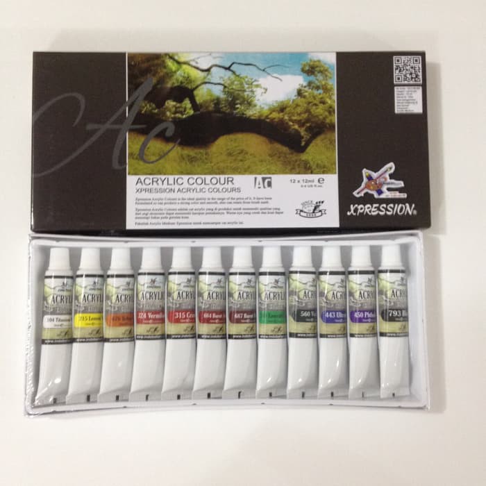 

Xpression Acrylic Colour 12 Set