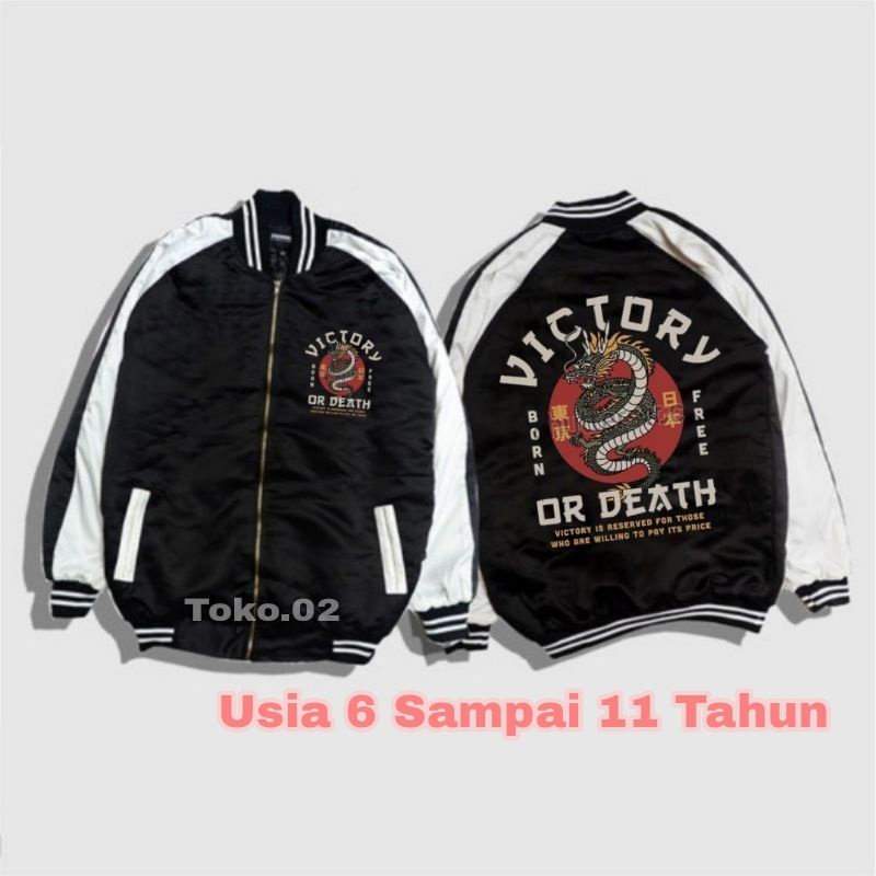 Jaket Sukajan Anak Laki-Laki - Jacket Naga Anak Usia 6 Sampai 11 Tahun