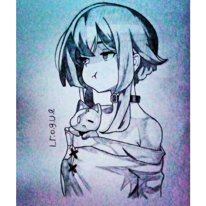 

megumin sketch art