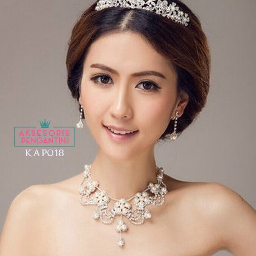 [READY STOK] AKSESORIS KALUNG ANTING SET PESTA NECKLACE WEDDING MODERN KAP018