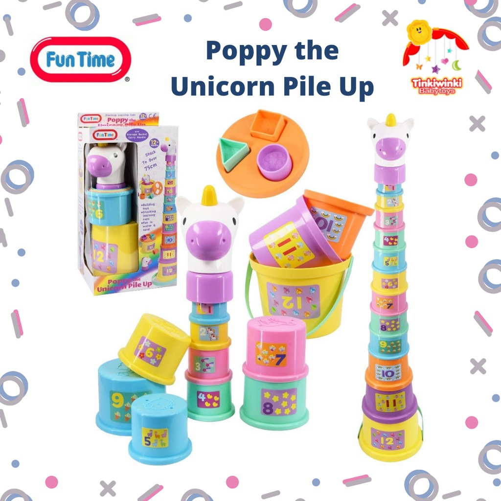 FUN TIME Poppy the Unicorn Pile Up