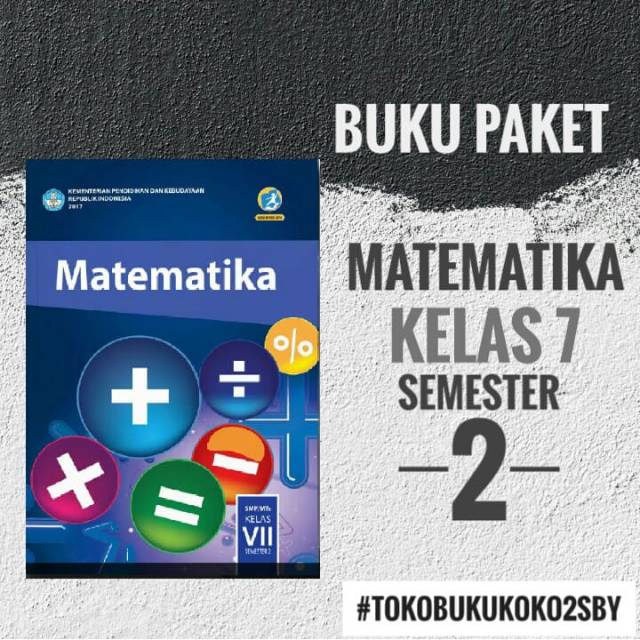 Buku Paket Matematika Smp Kelas 7 Semester 2 K13 Revisi 2017 Shopee Indonesia