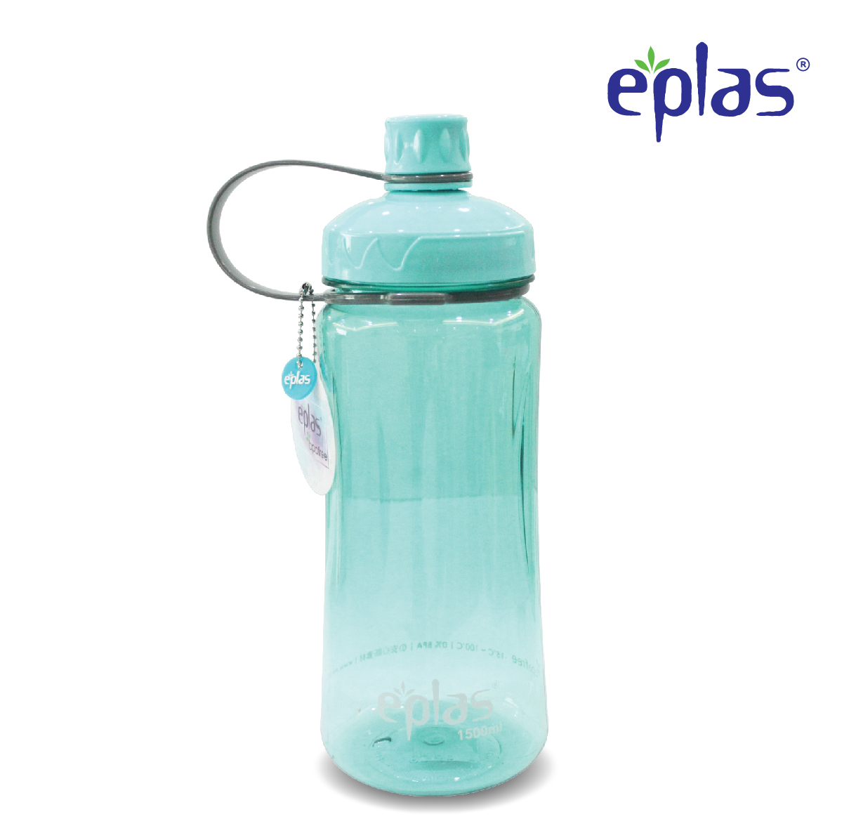 EPLAS Big Water Bottle With Handle (1500ML), Water Tumbler, Botol Air, BPA Free, Tritan