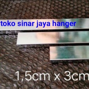 Pipa kotak  chrome panjang 1.5m / 150cm