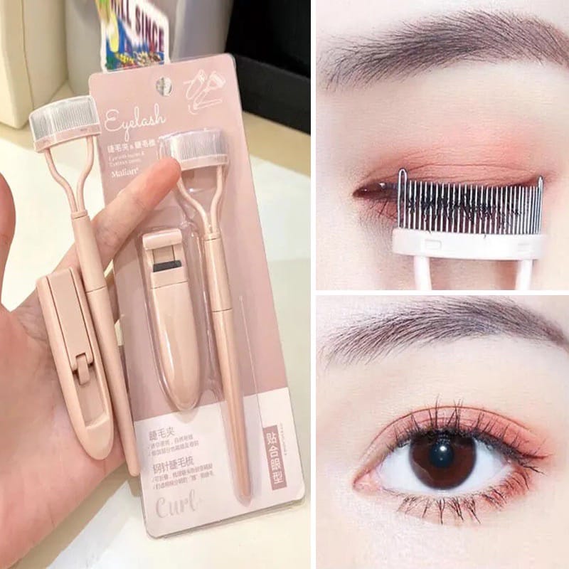 (1 Set) Eyelash Comb - Sisir Bulumata Mascara Applikator  Lash Eyelash Brush Mascara Curl Makeup Tool F419