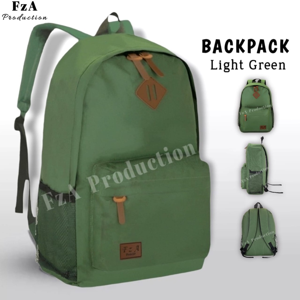 Tas Ransel Punggung Distro Casual Pria Wanita / Tas Ransel Laptop Original - FzA Gratis Dompet BUY 1 GET 1