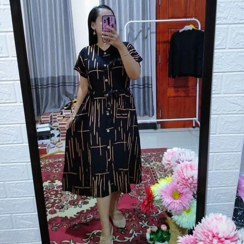 daster Andin motif pagar kekinian