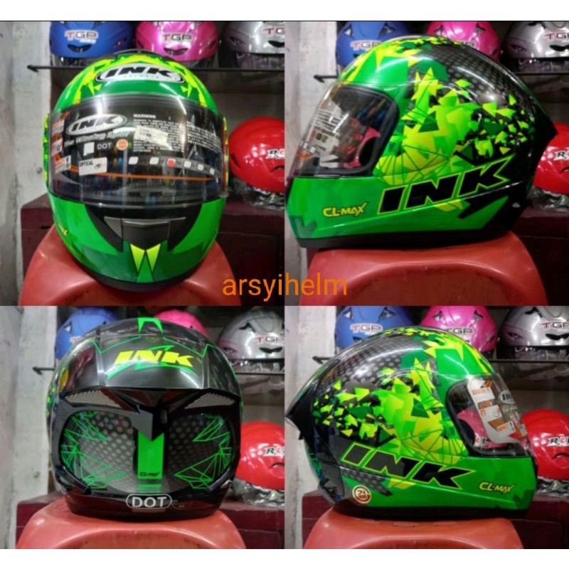 HELM INK CL MAX SERI 6 GREN FLUO ORIGINAL
