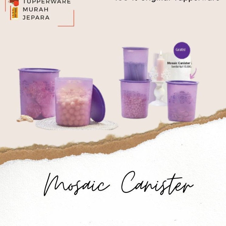 PROMO Tupperware Mosaic Canister Set Toples Murah