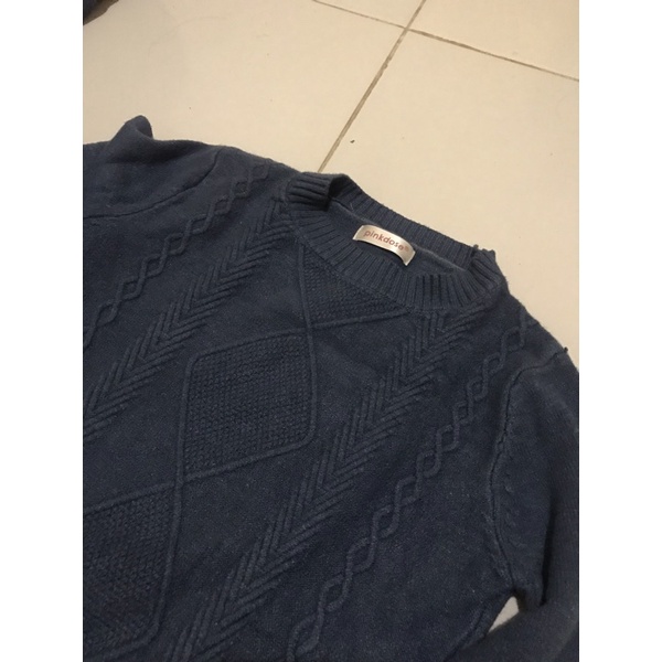KNITWEAR PINKDOSE SWEATER RAJUT - SWEATER RAJUT POLOS CEWE SECOND
