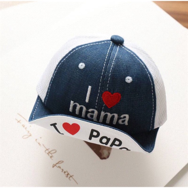Topi anak laki-laki bahan denin jeans