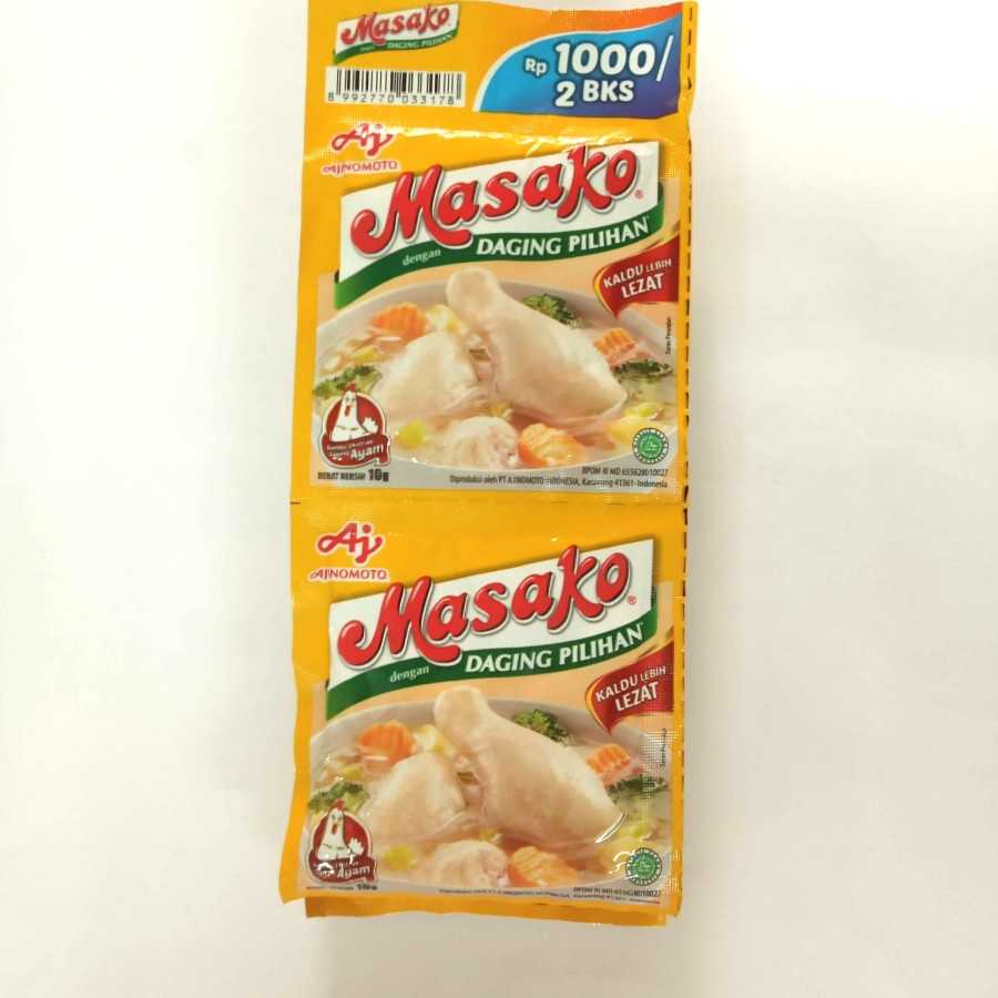 

Masako sachet 10gram. isi 12sachet. - Ayam