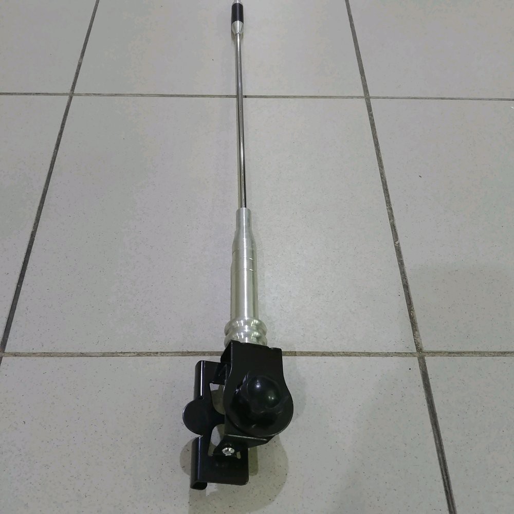 antena antenna jepit kap mesin bagasi variasi mobil motor universal dummy radio hitam chrome crome tiang bendera