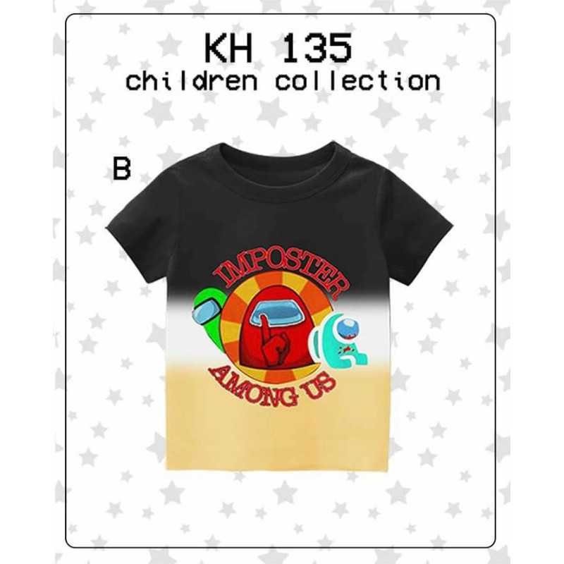 KH135 KAOS AMONG (bahan katun), Print