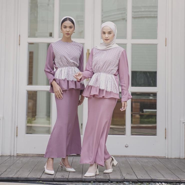 {BJW.25Au22ј} KALUNA SET by Faithijab / baju kurung / baju kondangan / baju wisuda / setelan rok / b