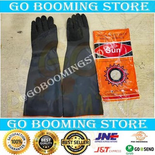 Sarung Tangan Sandblasting Sun 21 Anti Tahan Kimia Berat 21in Shopee Indonesia