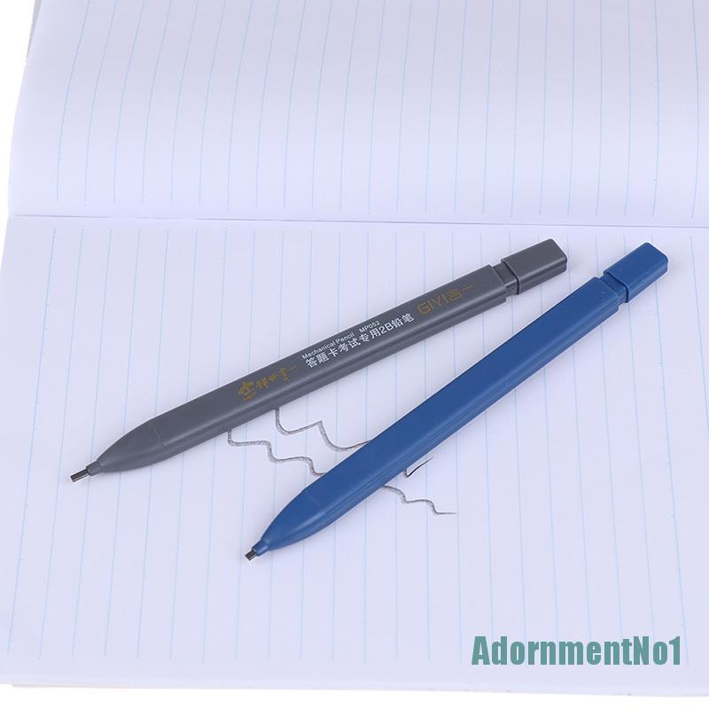 (AdornmentNo1) Pensil Mekanik 2B Dengan 6PCs Isi Ulang Untuk Pelajar