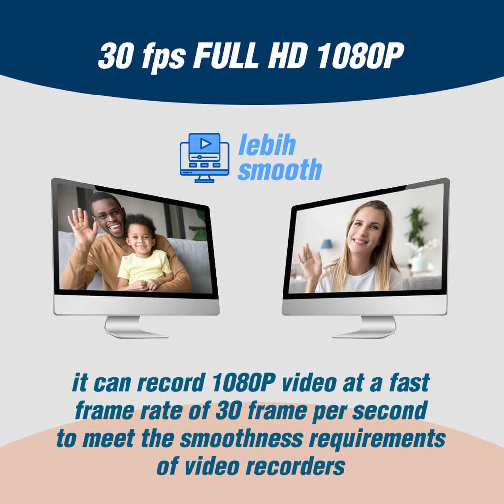 CAL-2004WD Webcam 2MP Full HD 1080P USB Microphone Web Cam Murah Ada Mic Untuk PC Laptop Komputer