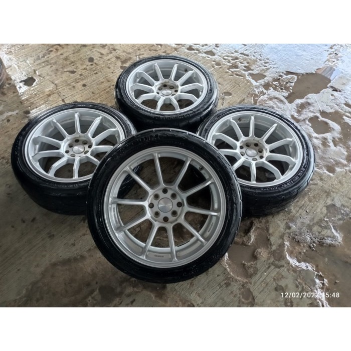 Velg Hsr Wheel Bekas ZICO Ring 17X7,5 lubang 4X100-114,3 plus BAN 205 50 R17
