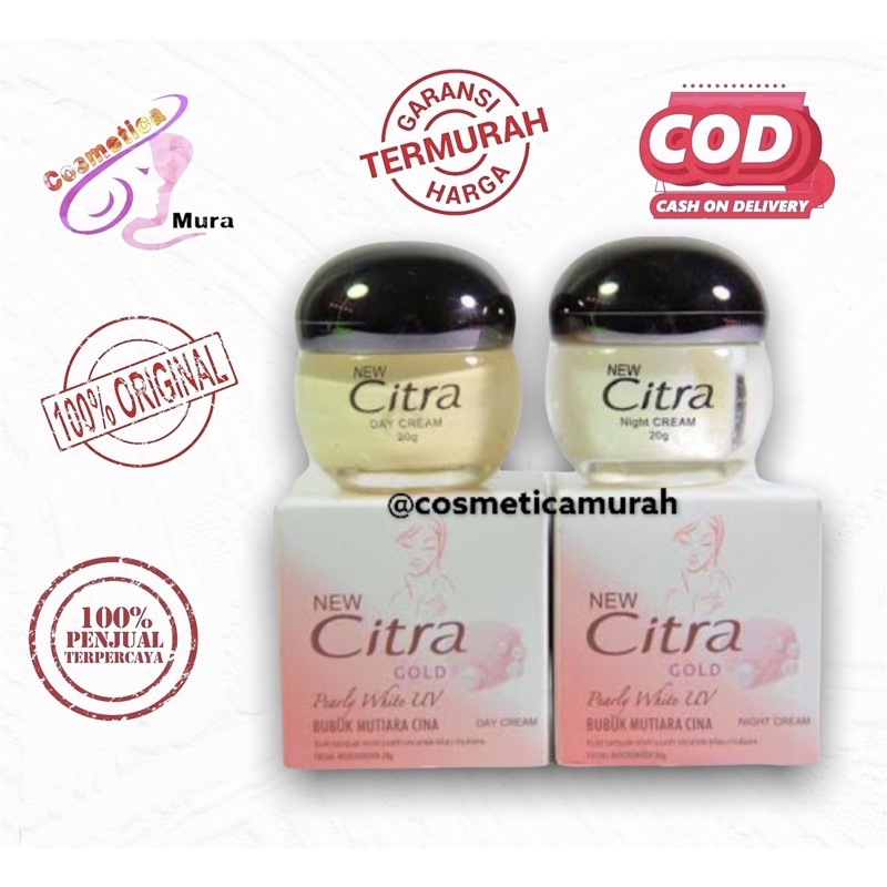 (cc,ux) CITRA GOLD CREAM SIANG DAN MALAM - CREAM PEMUTIH WAJAH CITRA GOLD DAY AND NIGHT