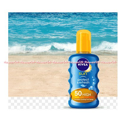 Nivea Sun Protect And Refresh 50 High 200ml Mudah Digunakan Cepat Menyerap Pada Kulit Dan Tahan Air