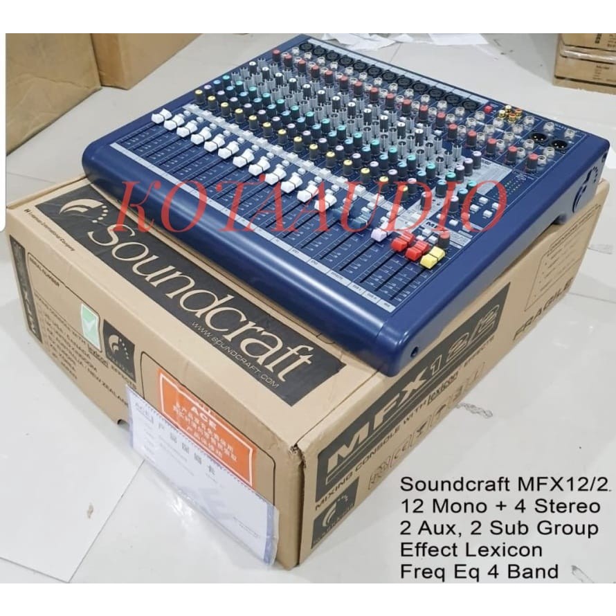 TERMURAH MIXER AUDIO SOUNDCRAFT MFX12 / MFX 12 (12 CHANNEL)
