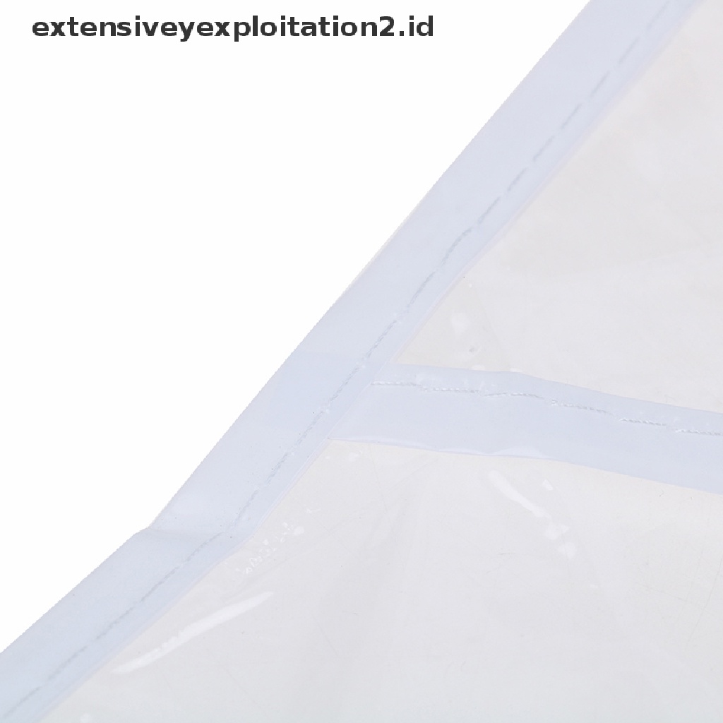 1pc Plastik Bening Bonnet Cap Pelindung