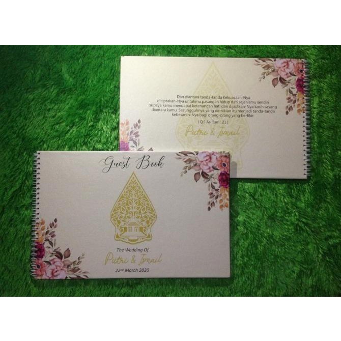 

teukuzulfikar37 Buku Tamu Hardcover | Design Custom | Wedding BK-17 TERLARIS TERPERCAYA ORIGINAL